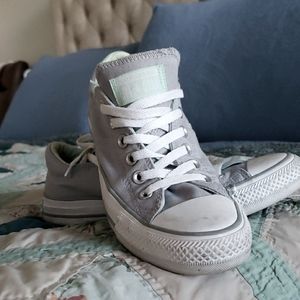 Grey and Mint Converse (cushioned tongue)